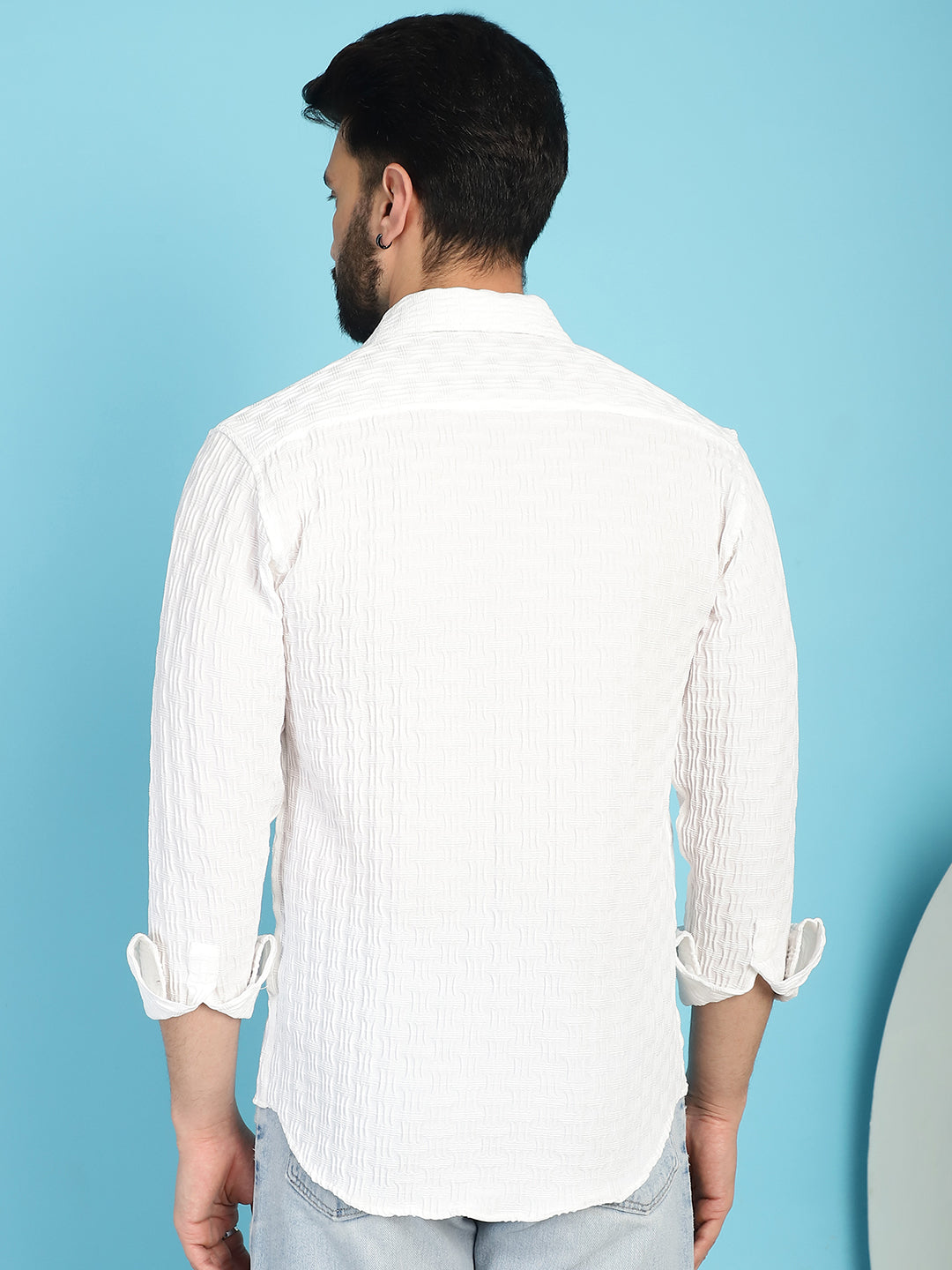 Men's Woven Design Casual Shirt for - Taantav