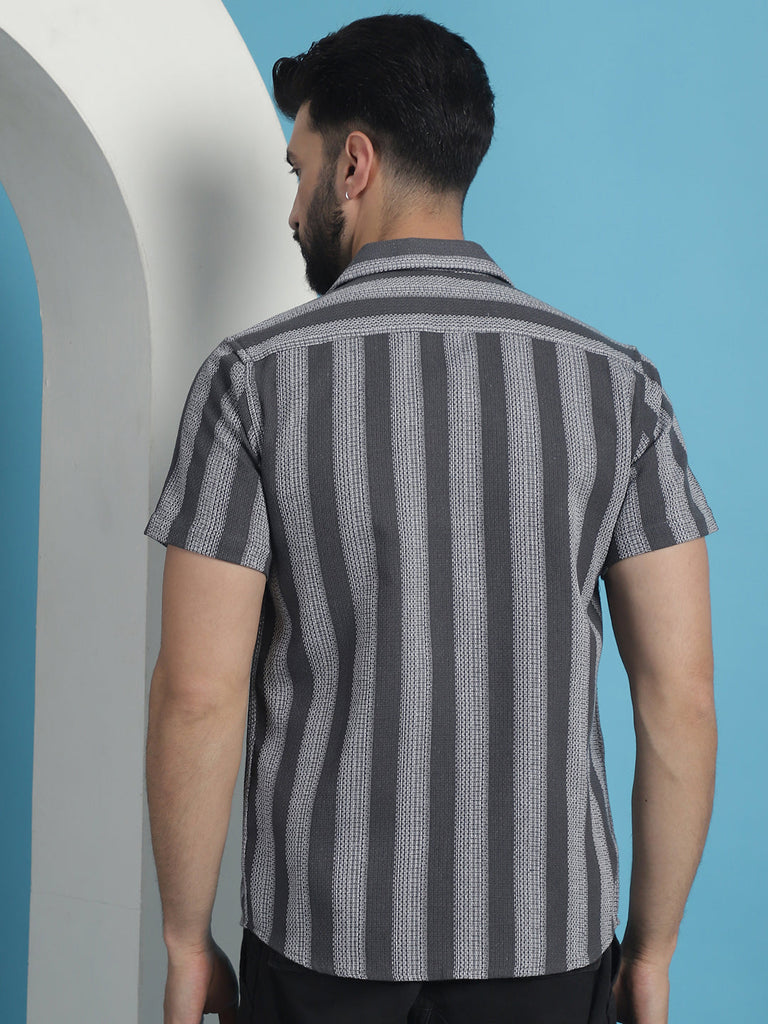 Men's Printed Half Sleeve Cotton Shirt for Men