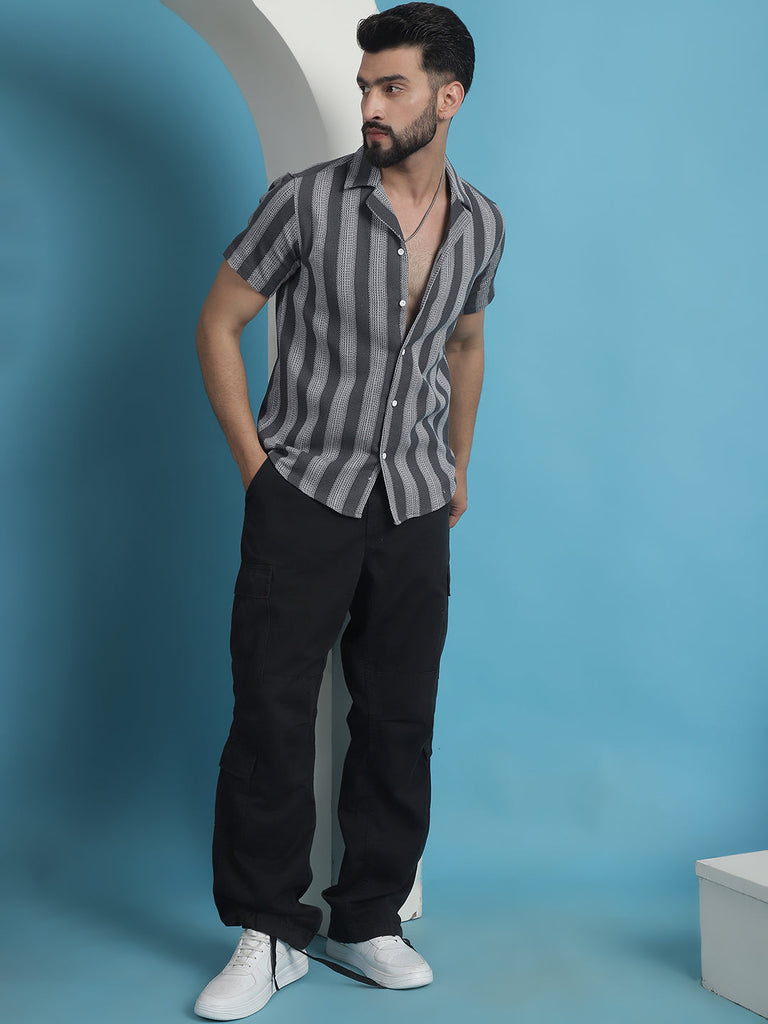 Men's Printed Half Sleeve Cotton Shirt for Men