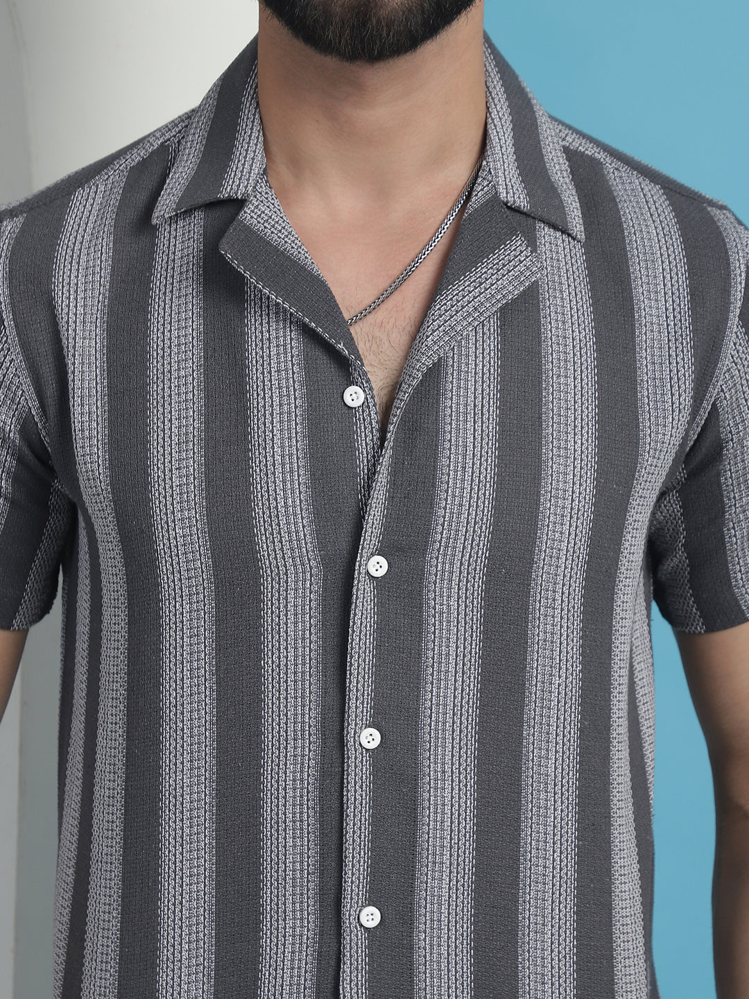 Men's Printed Half Sleeve Cotton Shirt for Men - Taantav