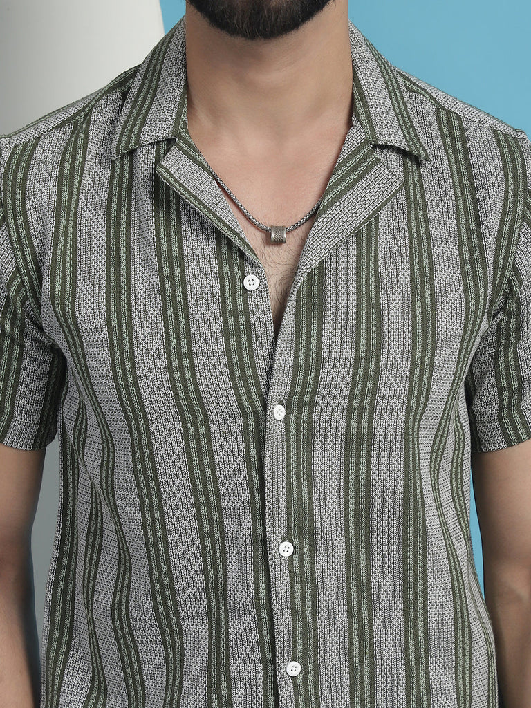 Men's Printed Half Sleeve Cotton Shirt for Men
