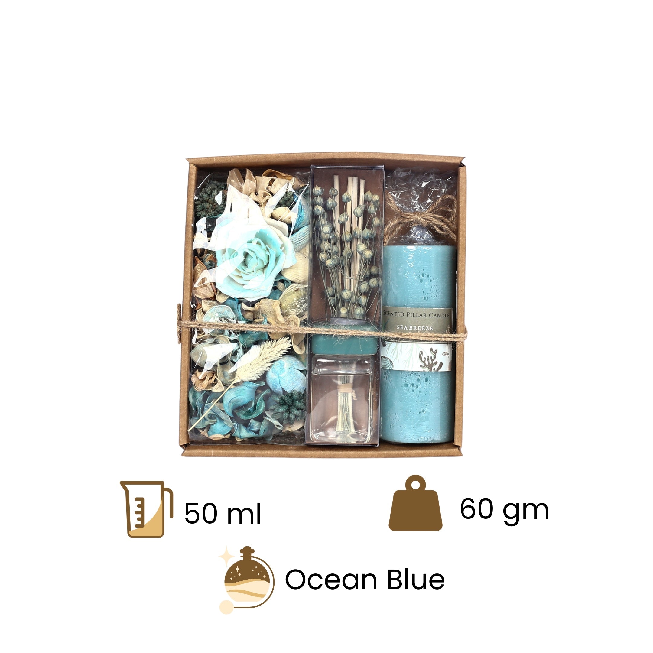 Sea Breeze Aroma Gift Set—Blue