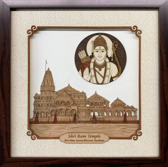 Ram Mandir Wall Decor 12x12 Inch By Trendia Decor