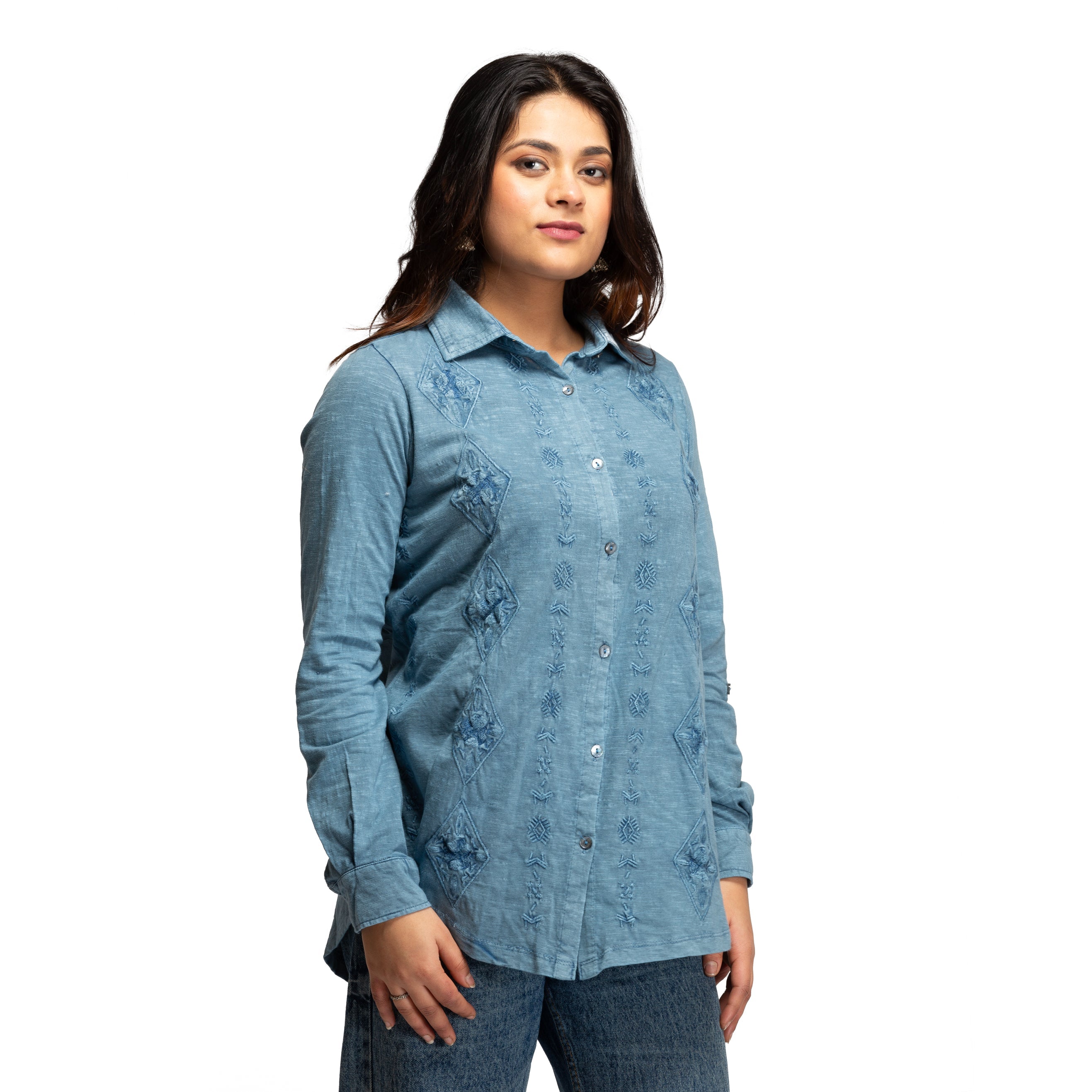 Women's Embroidered shirt for women - Taantav