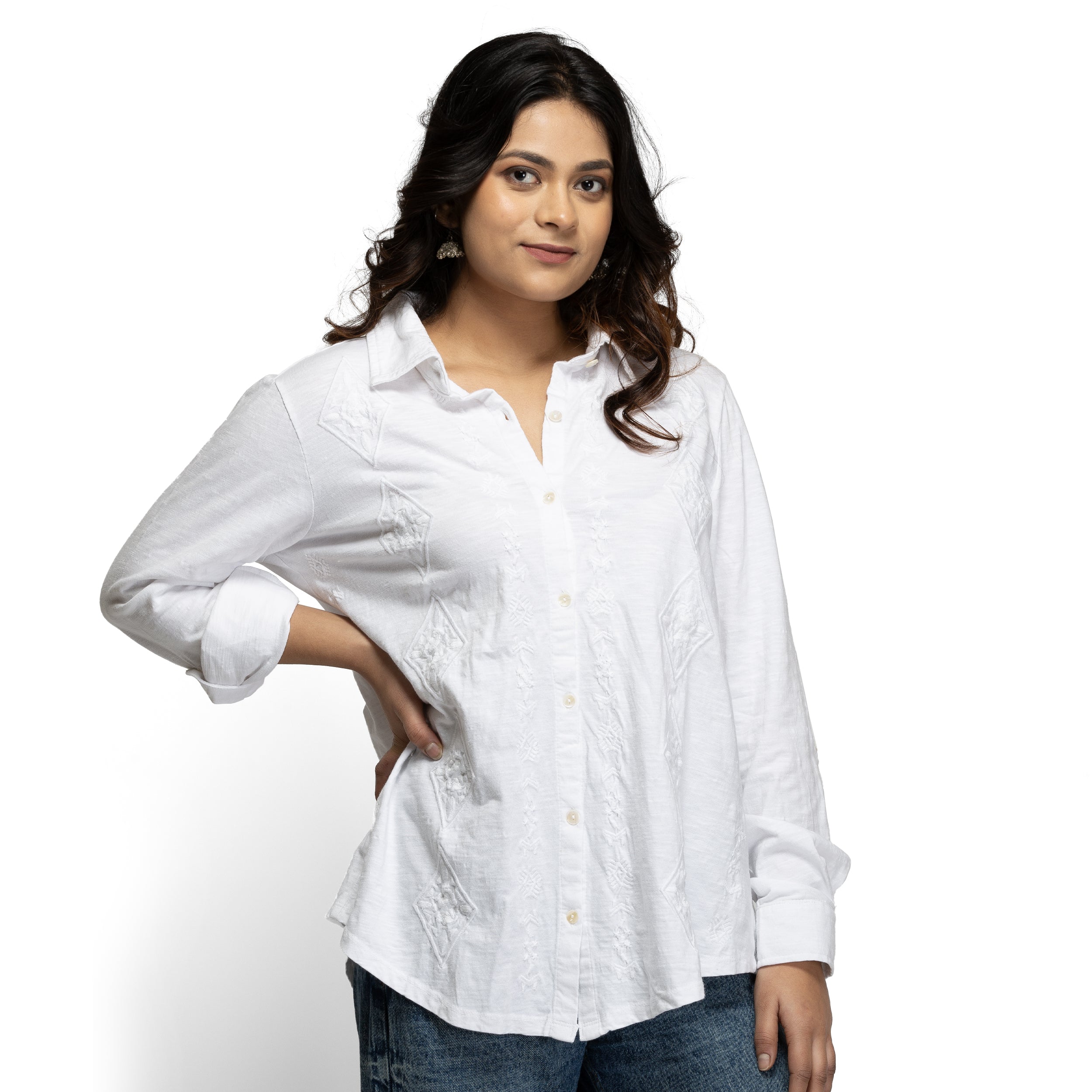 Women's Embroidered shirt for women - Taantav