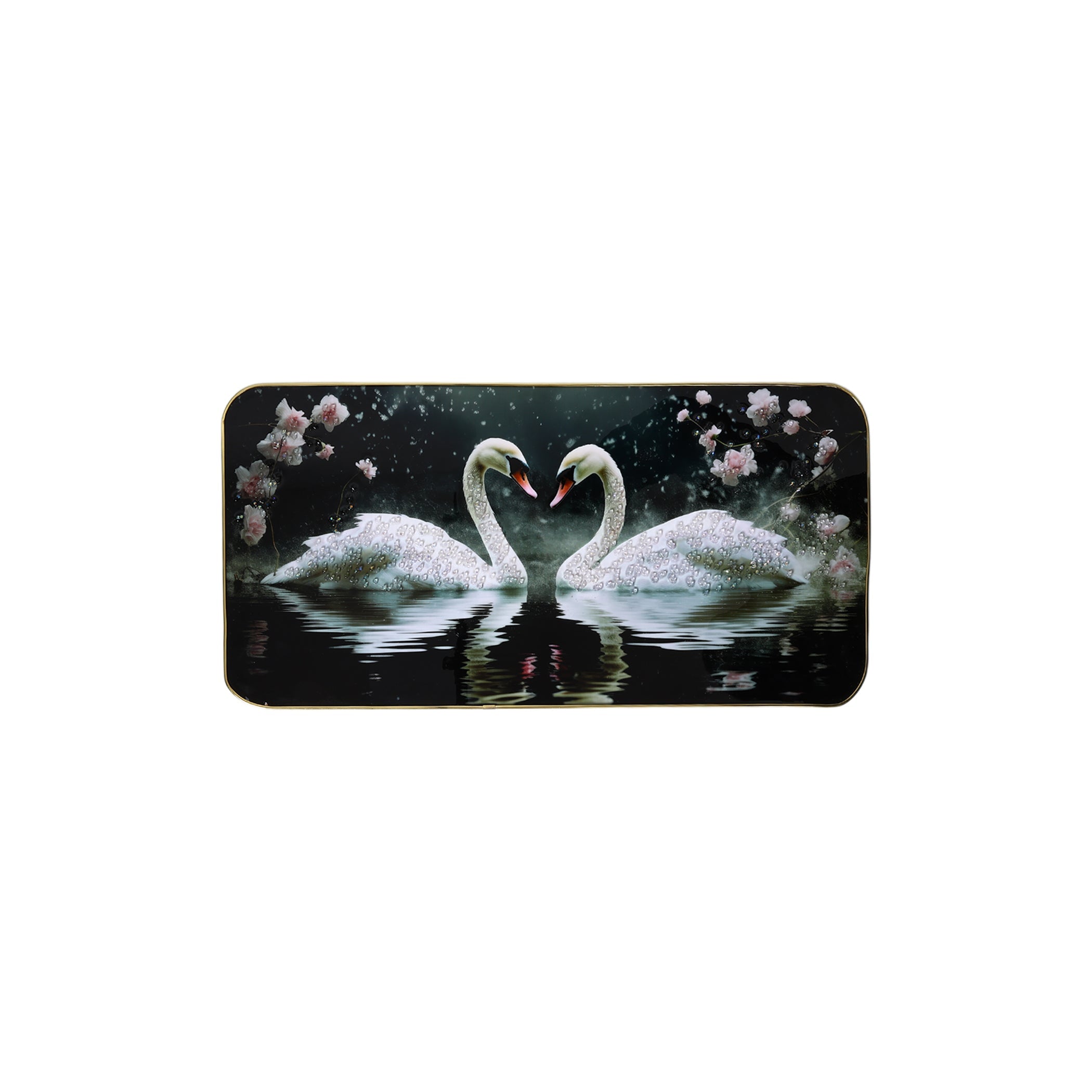 Swan Pair Resin Wall Hanging