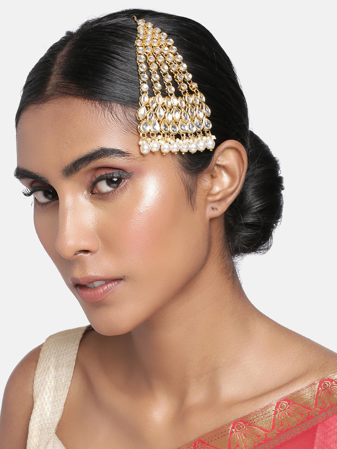 Women's 18k-gold-plated-beautiful-long-pearl-kundan-jhumar-passa-6