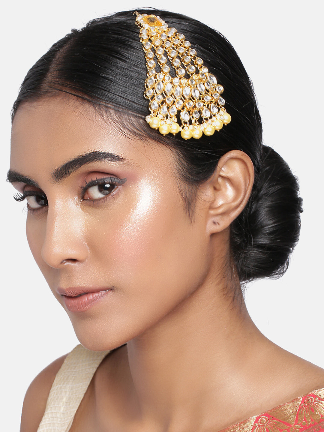 Women's 18k-gold-plated-beautiful-long-pearl-kundan-jhumar-passa-6