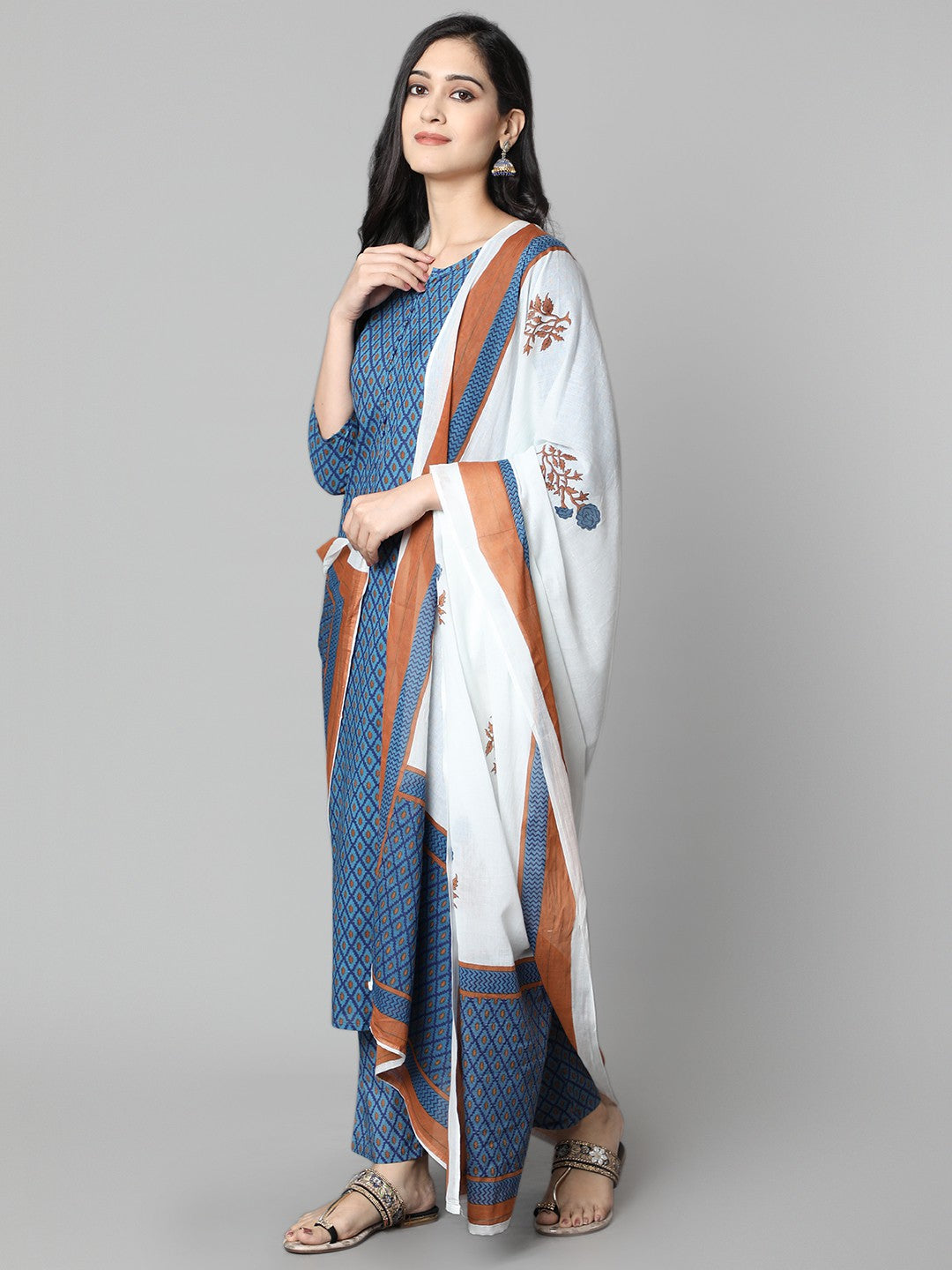 Women's Blue Printed Rayon Kurti Collection - Final Clearance Sale