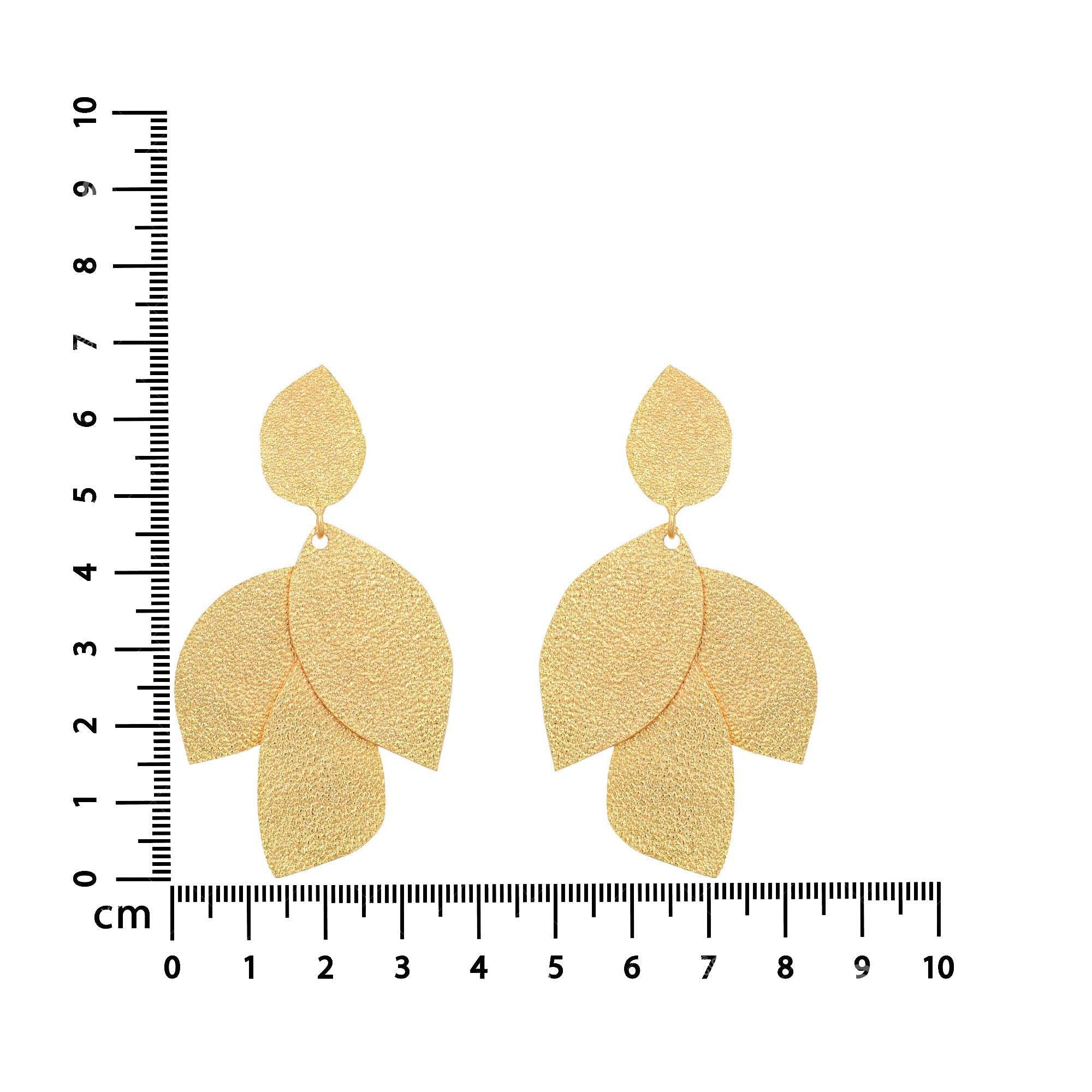 Women's Textured Leaf Earring - Zurii Jewels