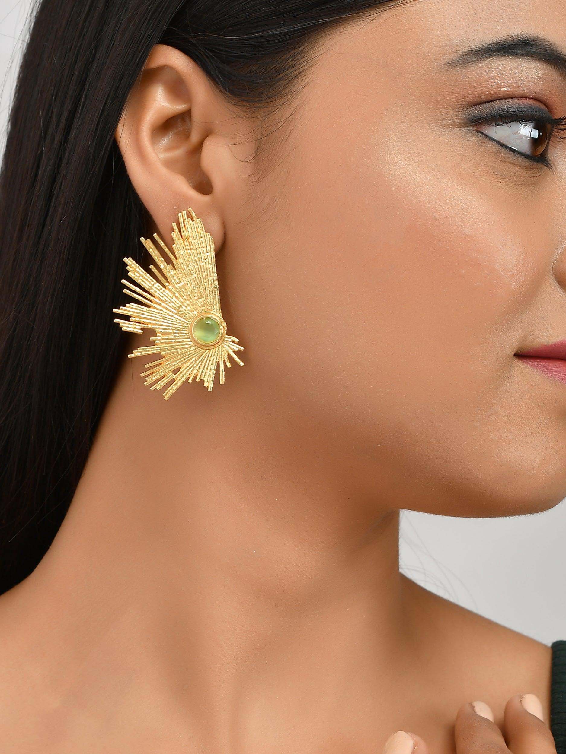 Women's Thunder Textured Earring - Zurii Jewels