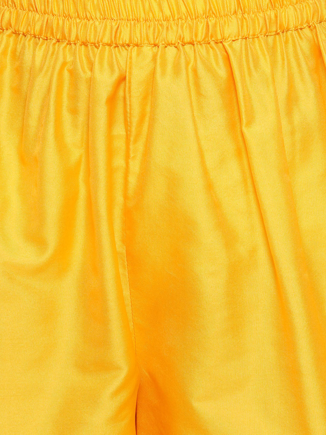 Girl's Yellow Embroidered Angrakha Kurta With Trousers & Dupatta - Bitiya By Bhama