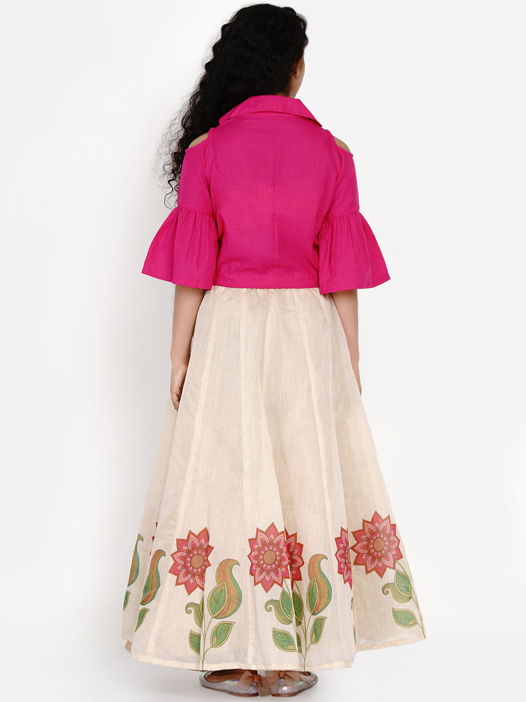 Girls Teens Block Printed Ready To Wear Lehenga & Blouse