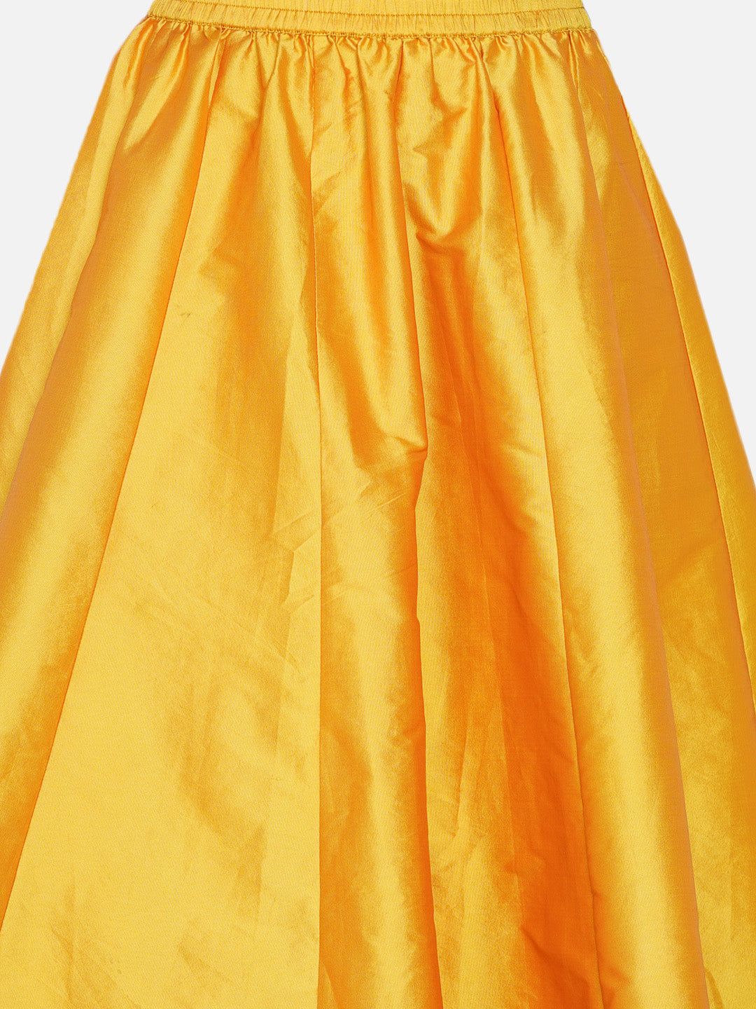 Girls Peach & Yellow Embellished Ready To Wear Lehenga Choli - Bitiya By Bhama