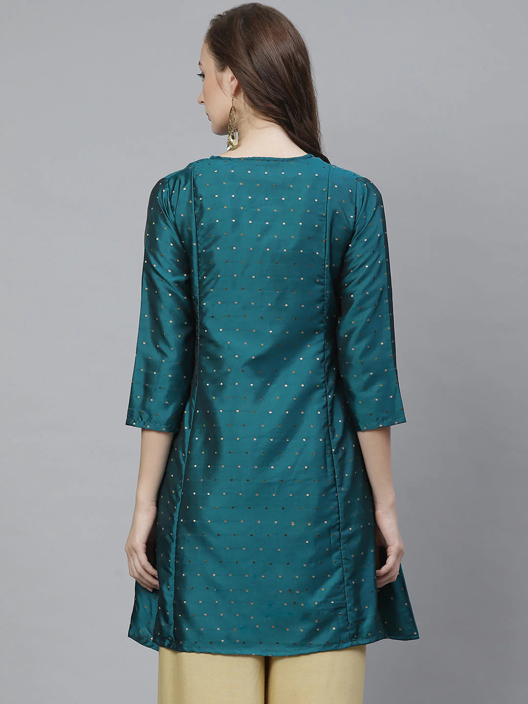 Women's Couure Green Ethnic Tunic - Bhama Couture USA