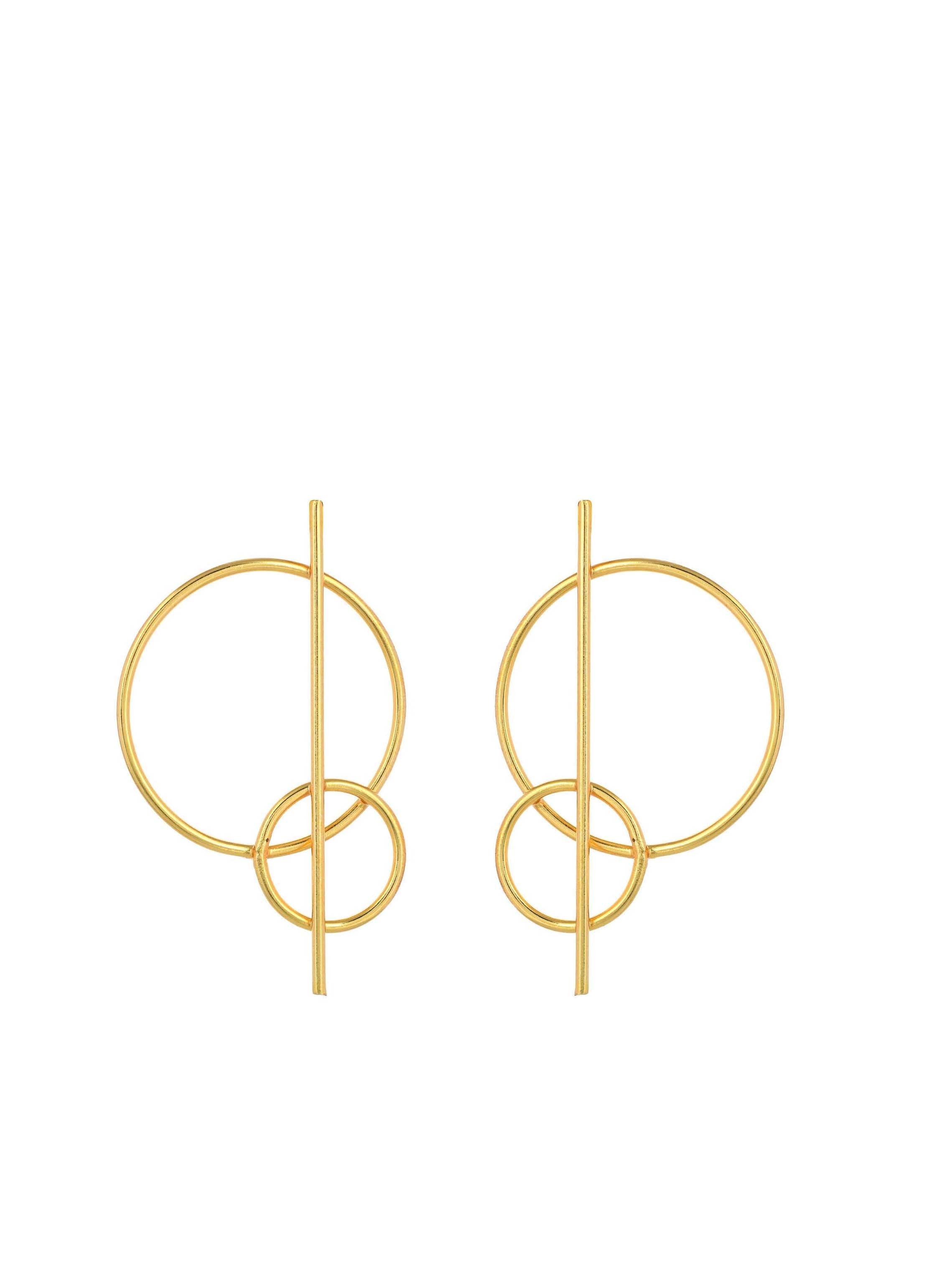 Women's Two Wheel Earring
