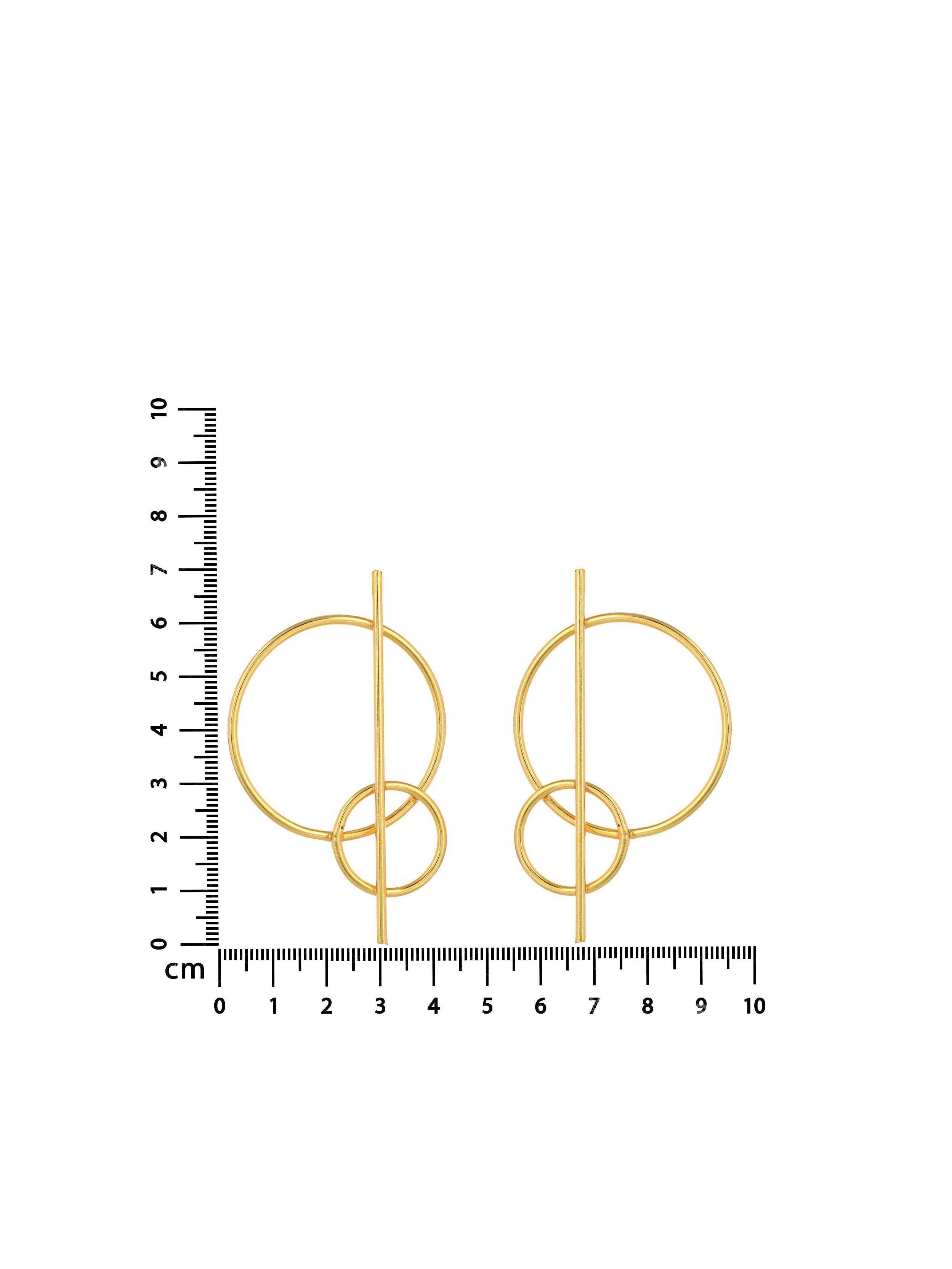 Women's Two Wheel Earring