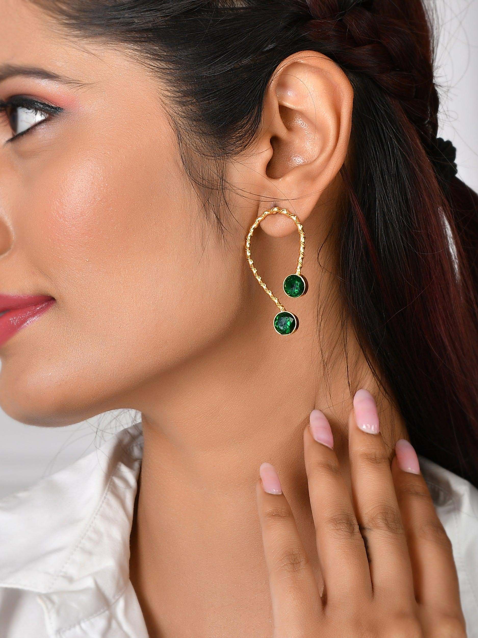 Women's Upside Down U-Shaped Wired Earrings