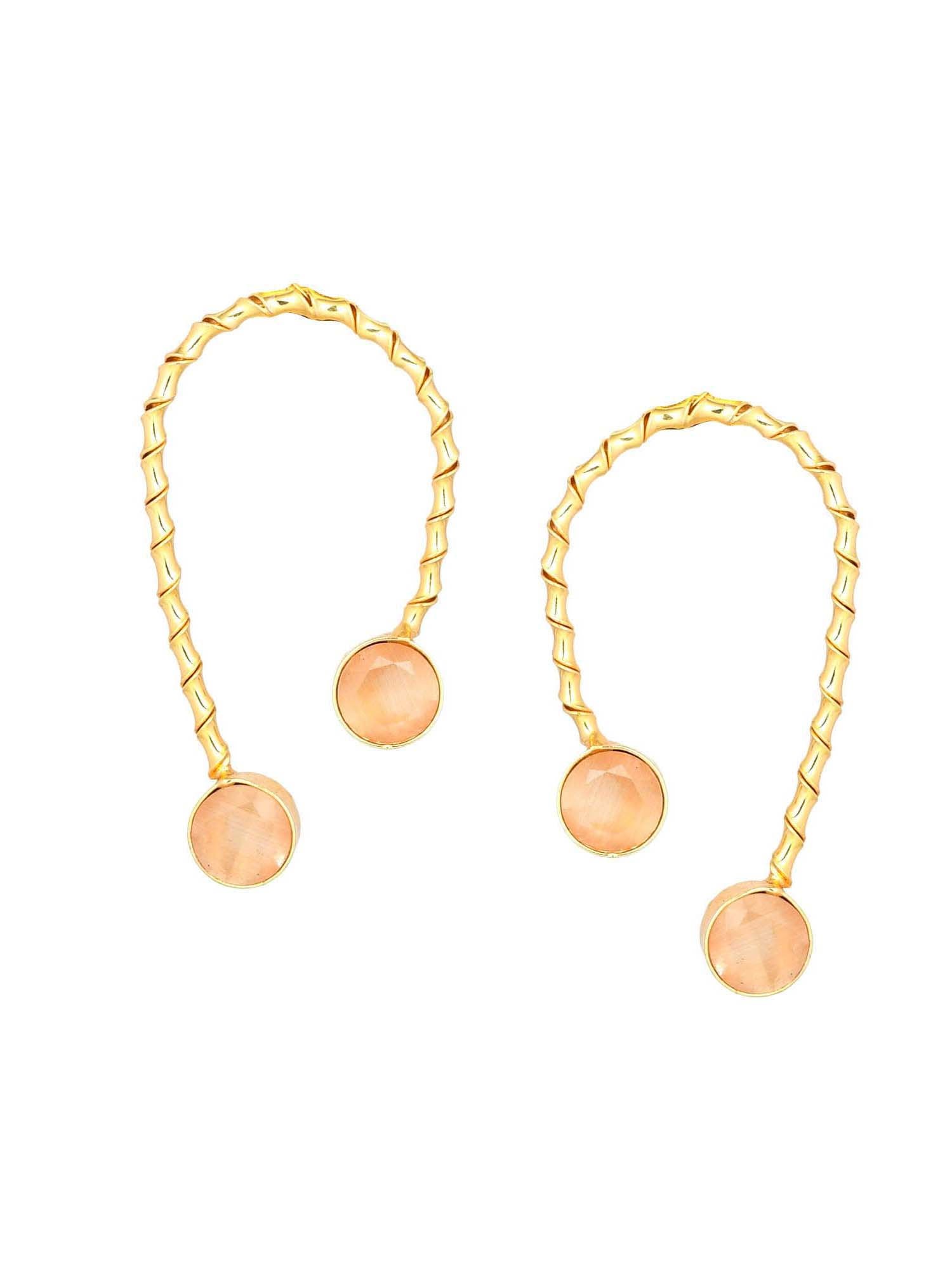 Women's Upside Down U-Shaped Wired Earrings - Zurii Jewels