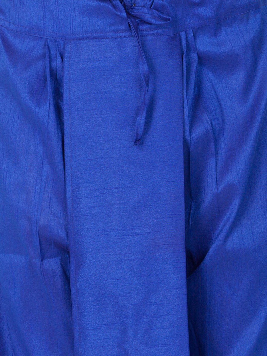 Men's Light Blue Cotton Silk Blend Kurta and Dhoti Pant Set