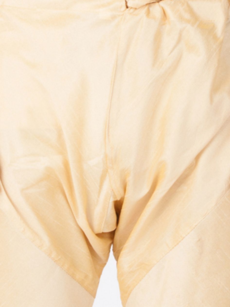 Men's Gold Cotton Silk Blend Pyjama