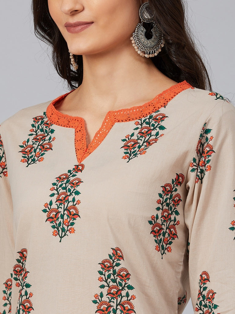 Women's Cotton Printed Kurta