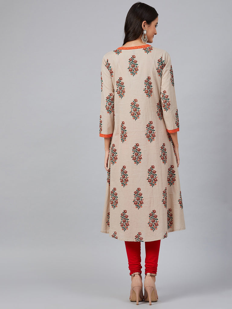 Women's Cotton Printed Kurta