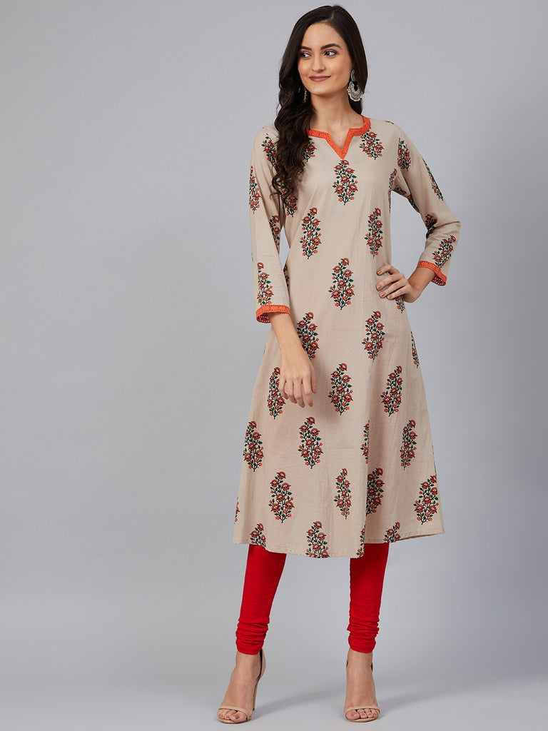 Women's Cotton Printed Kurta
