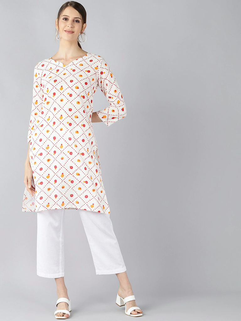 Women's Cotton Printed Kurta