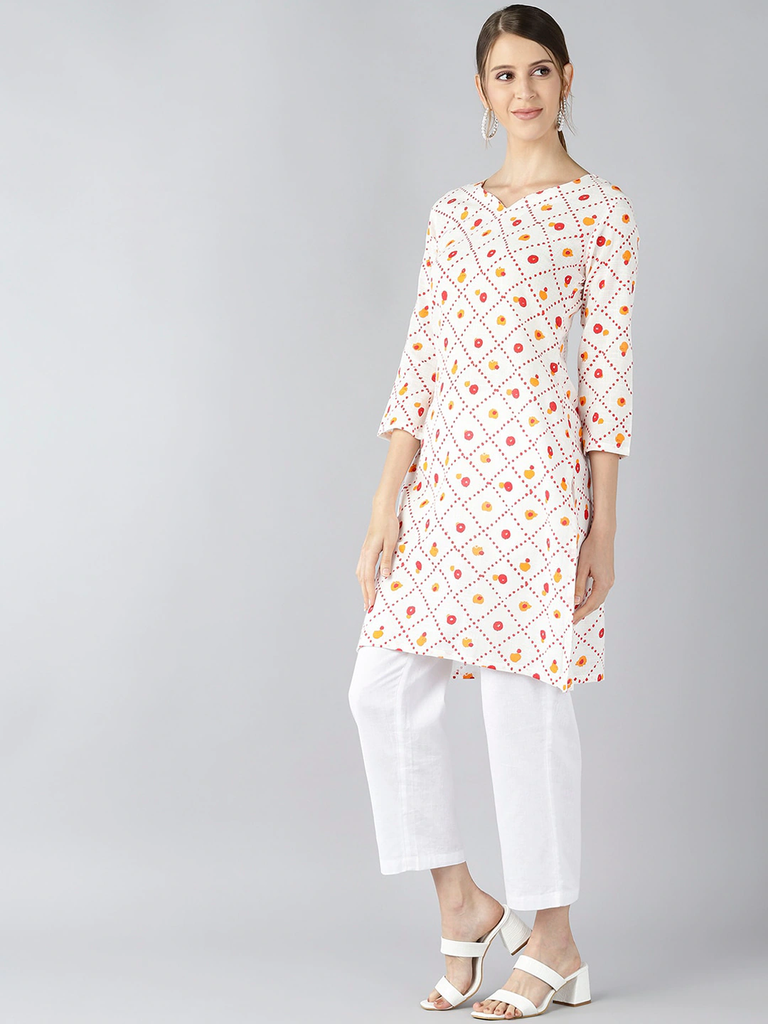 Women's Cotton Printed Kurta