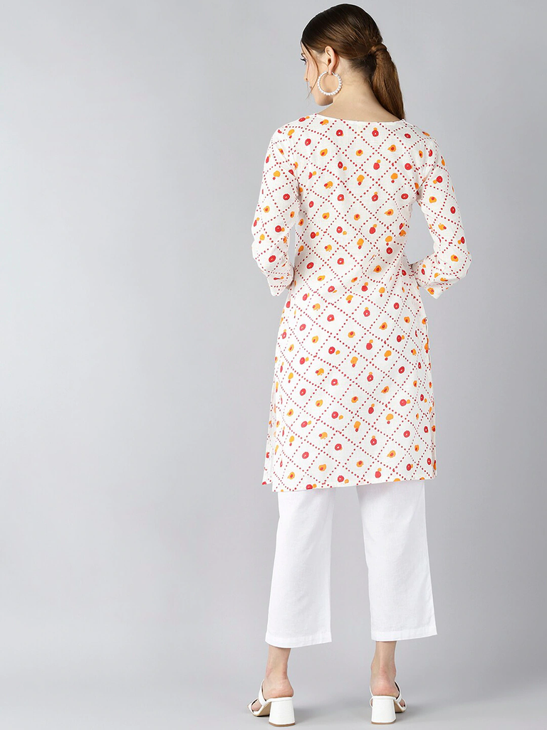 Women's Cotton Printed Kurta