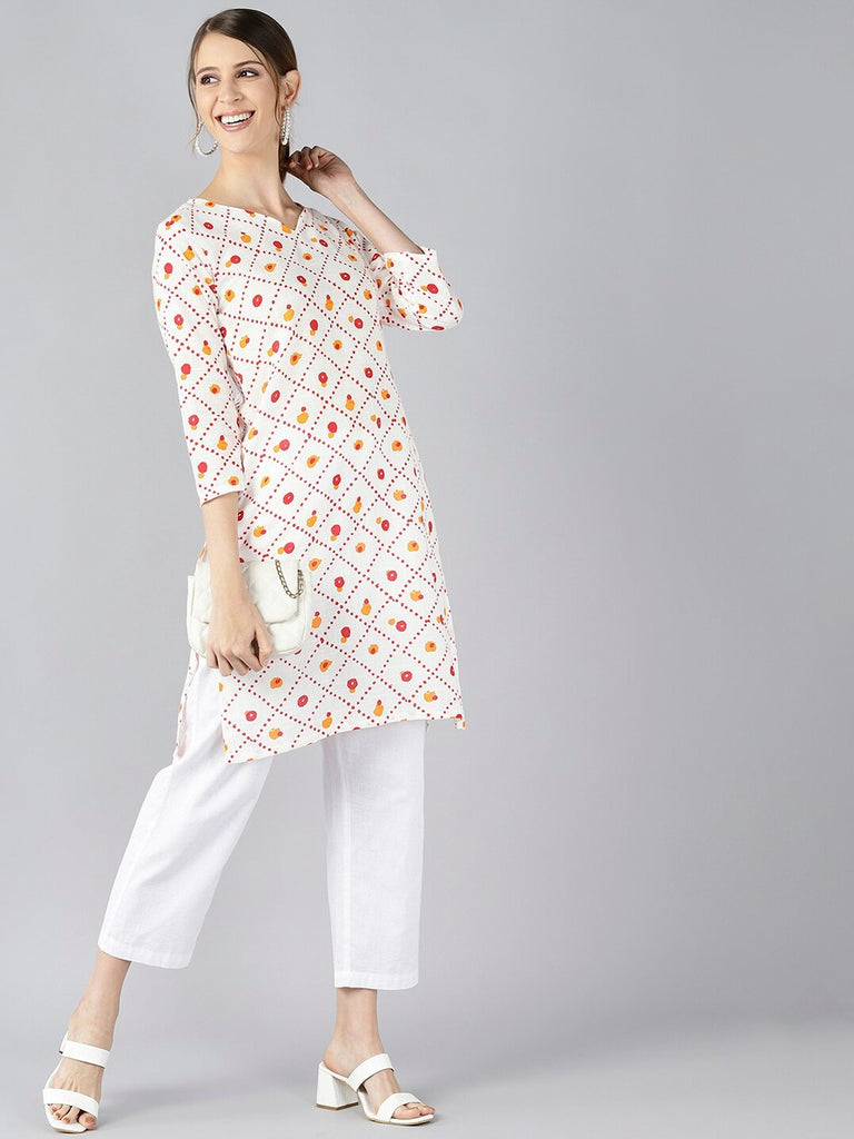Women's Cotton Printed Kurta