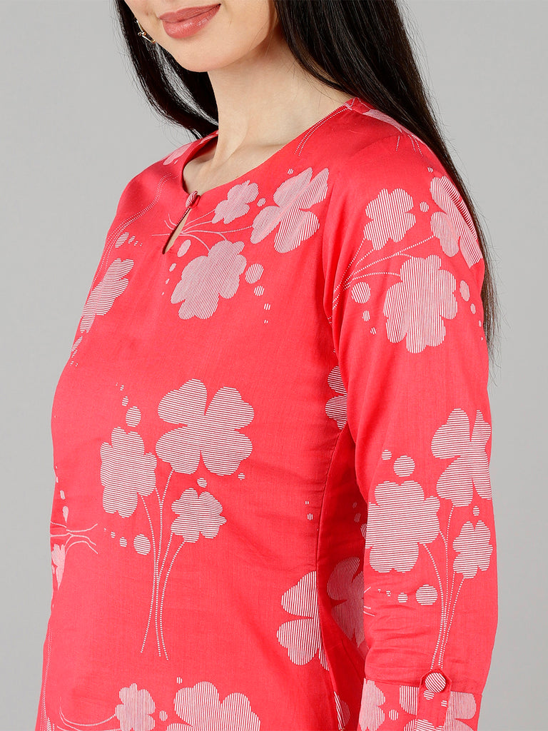 Women's Ahika Cotton Printed Kurta