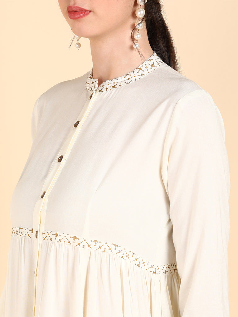 Women's Viscose Rayon Solid Kurta