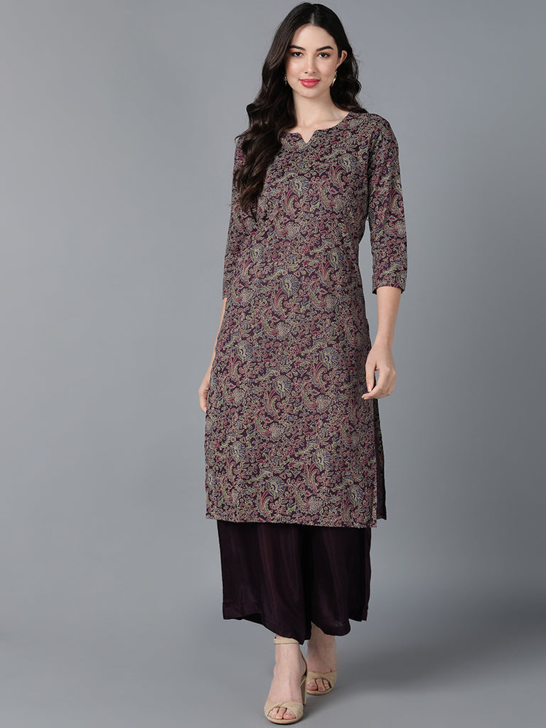 Women's Ahika Cotton Printed Kurta