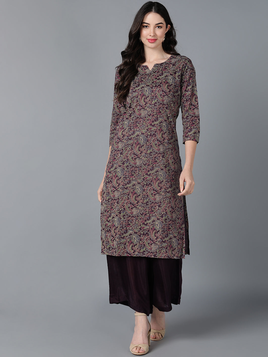 Women's Ahika Cotton Printed Kurta
