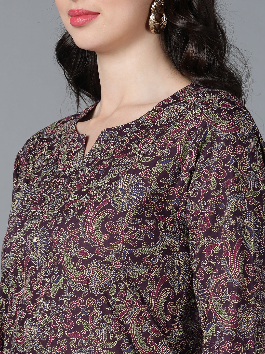 Women's Ahika Cotton Printed Kurta