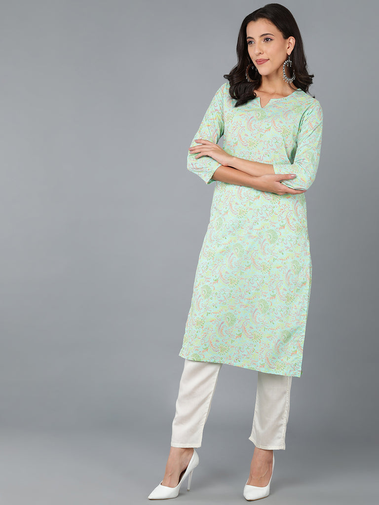 Women's Cotton Ethnic Printed Kurta