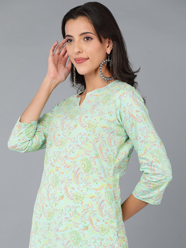 Women's Cotton Ethnic Printed Kurta