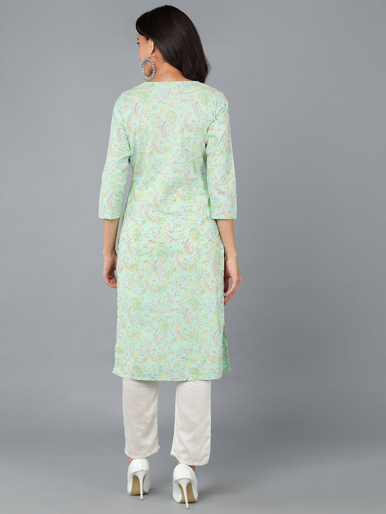 Women's Cotton Ethnic Printed Kurta