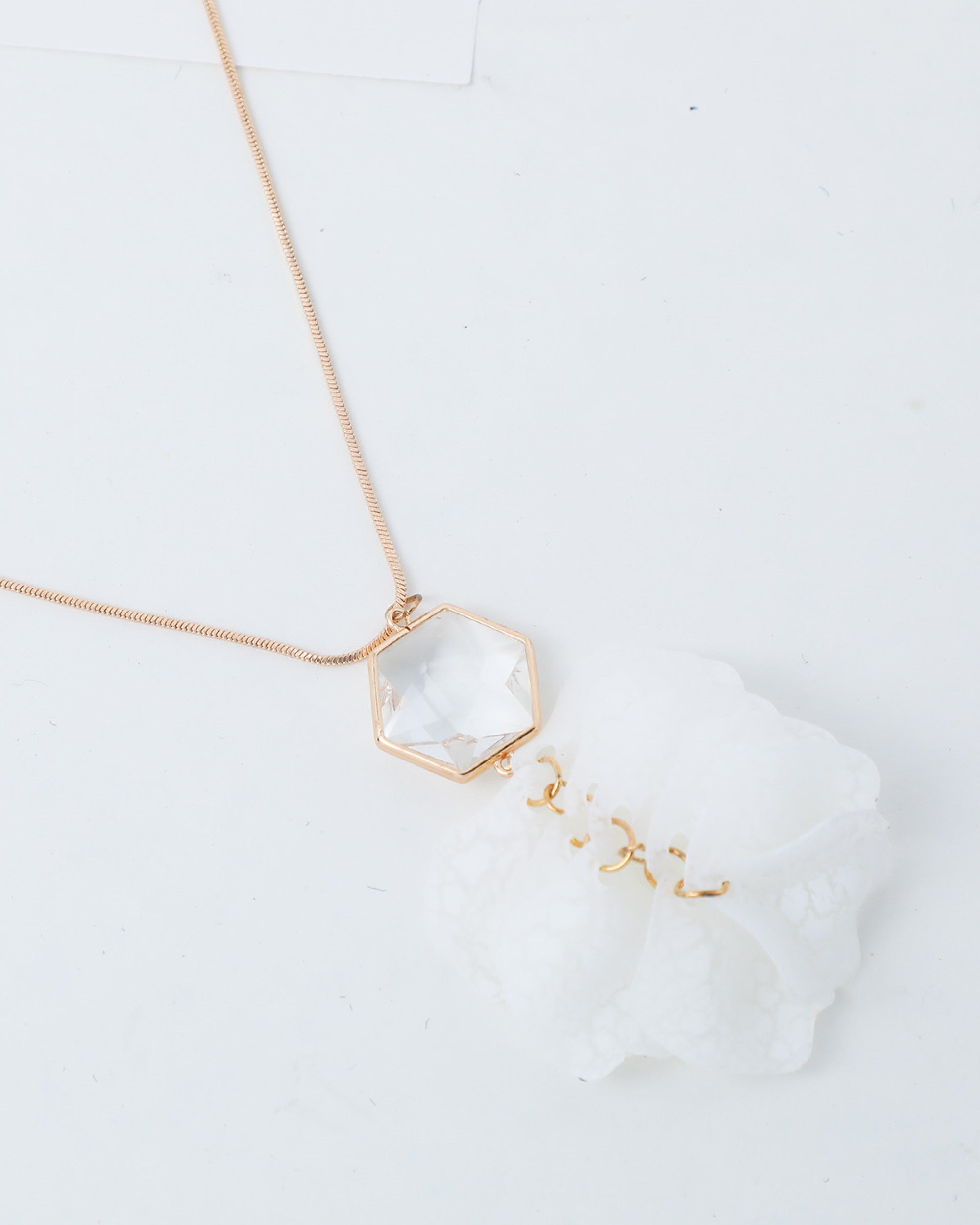 Women's White Feather Styled Necklace