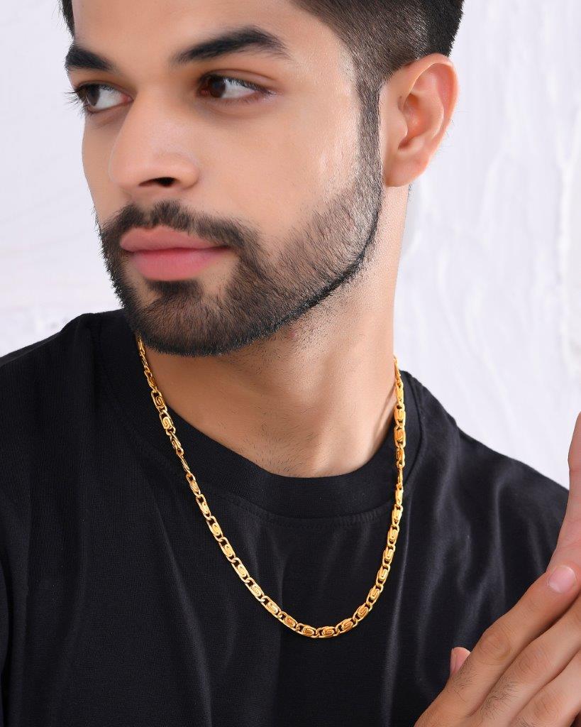 Men's Gold-Plated Statement Chain