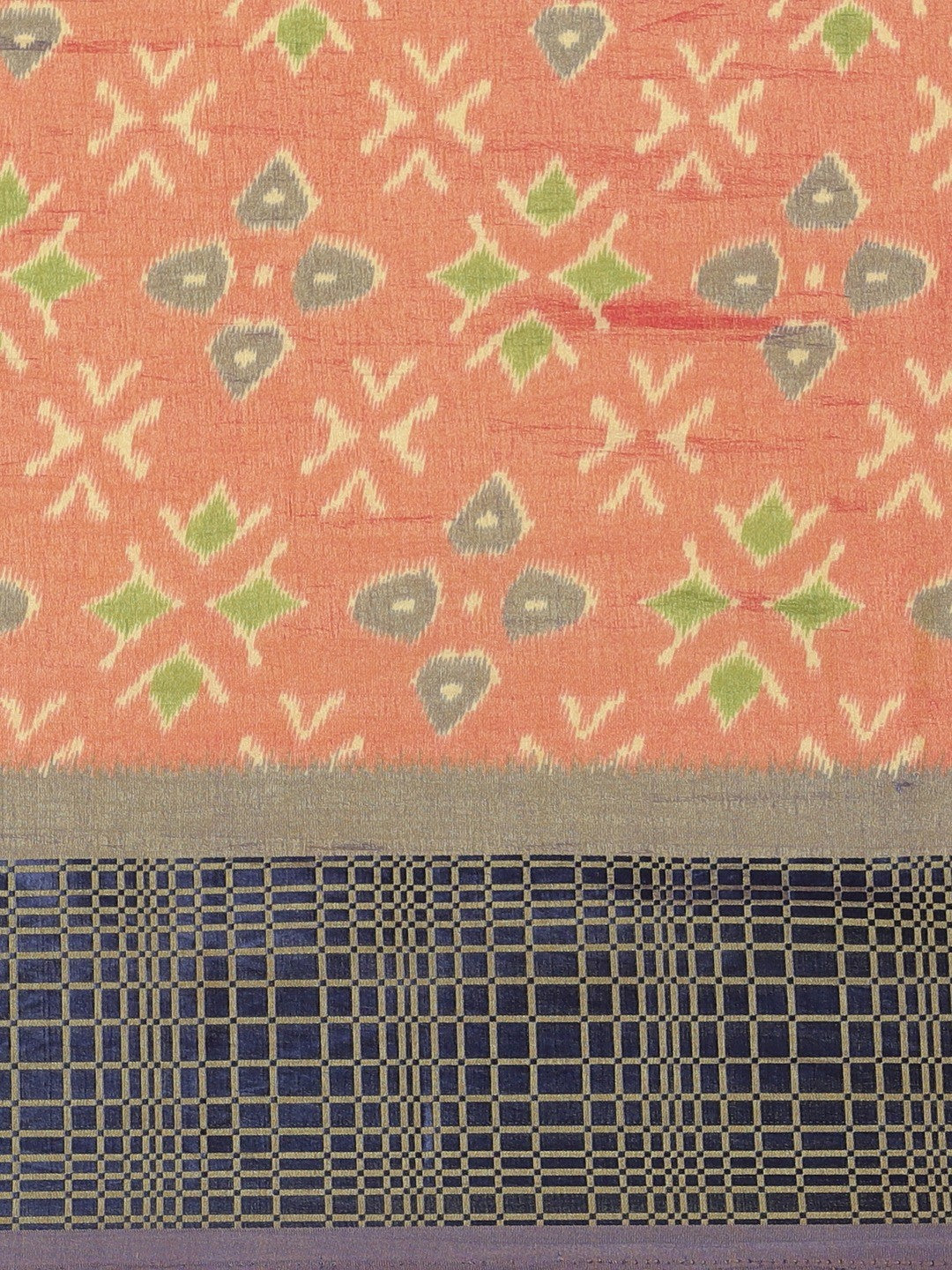 Women's Multicolor Cotton Silk Printed Saree - Ahika