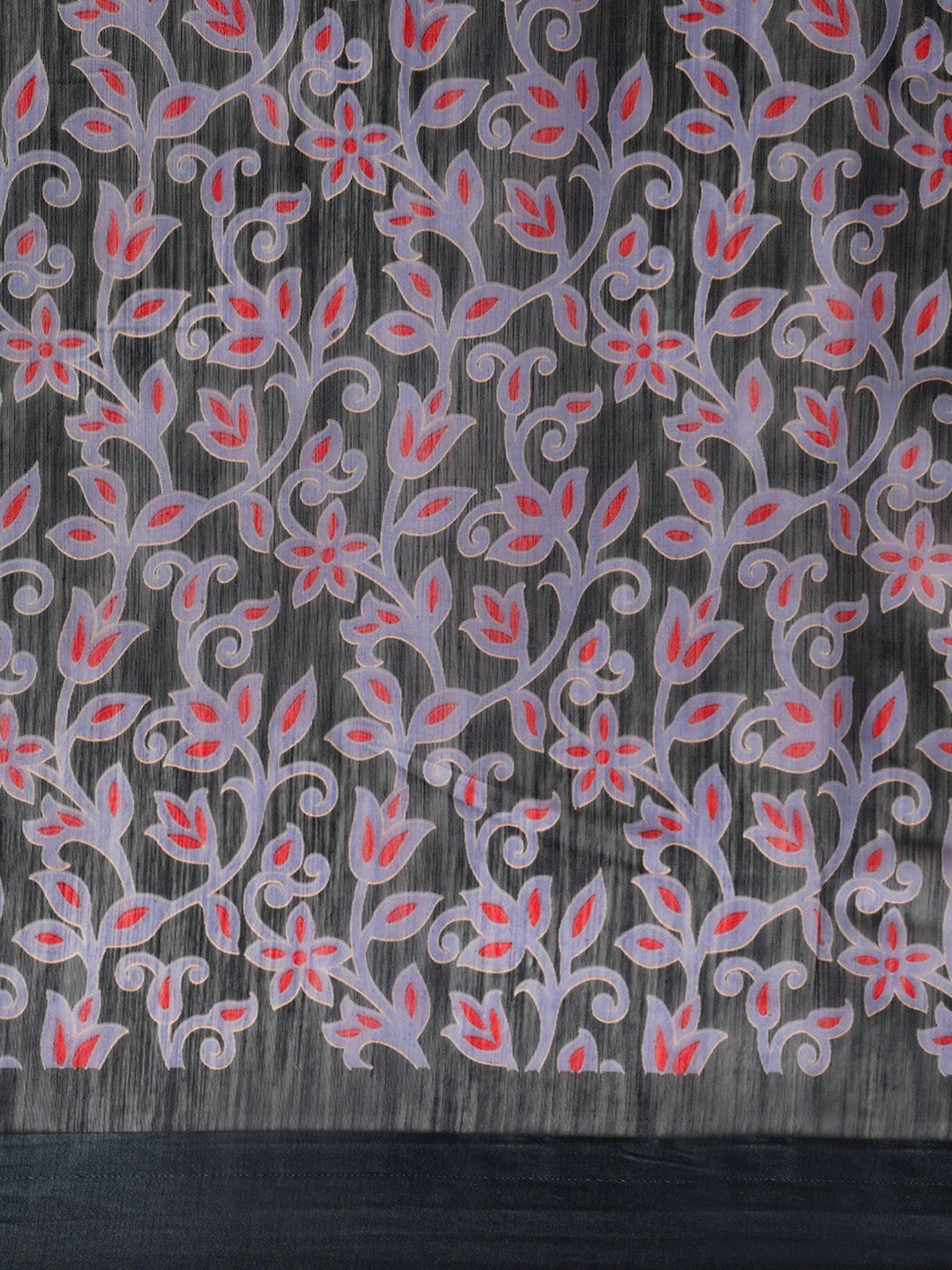 Women's Grey Art Silk Printed Saree - Ahika