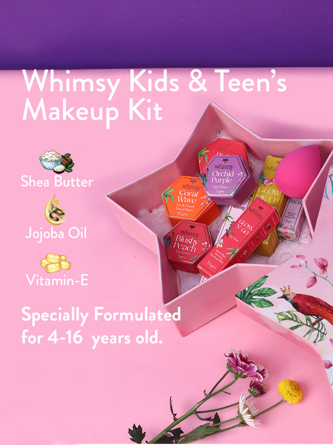 Women's Blossom Beauty Makeup Kit for Preteen and Teen Girls (Pack of 12) - Whimsy