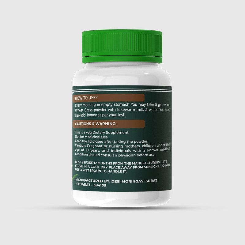 Wheat Grass Powder - Green Power For Your Wellness Journey (100Gm) - Jayshankar Ayurved