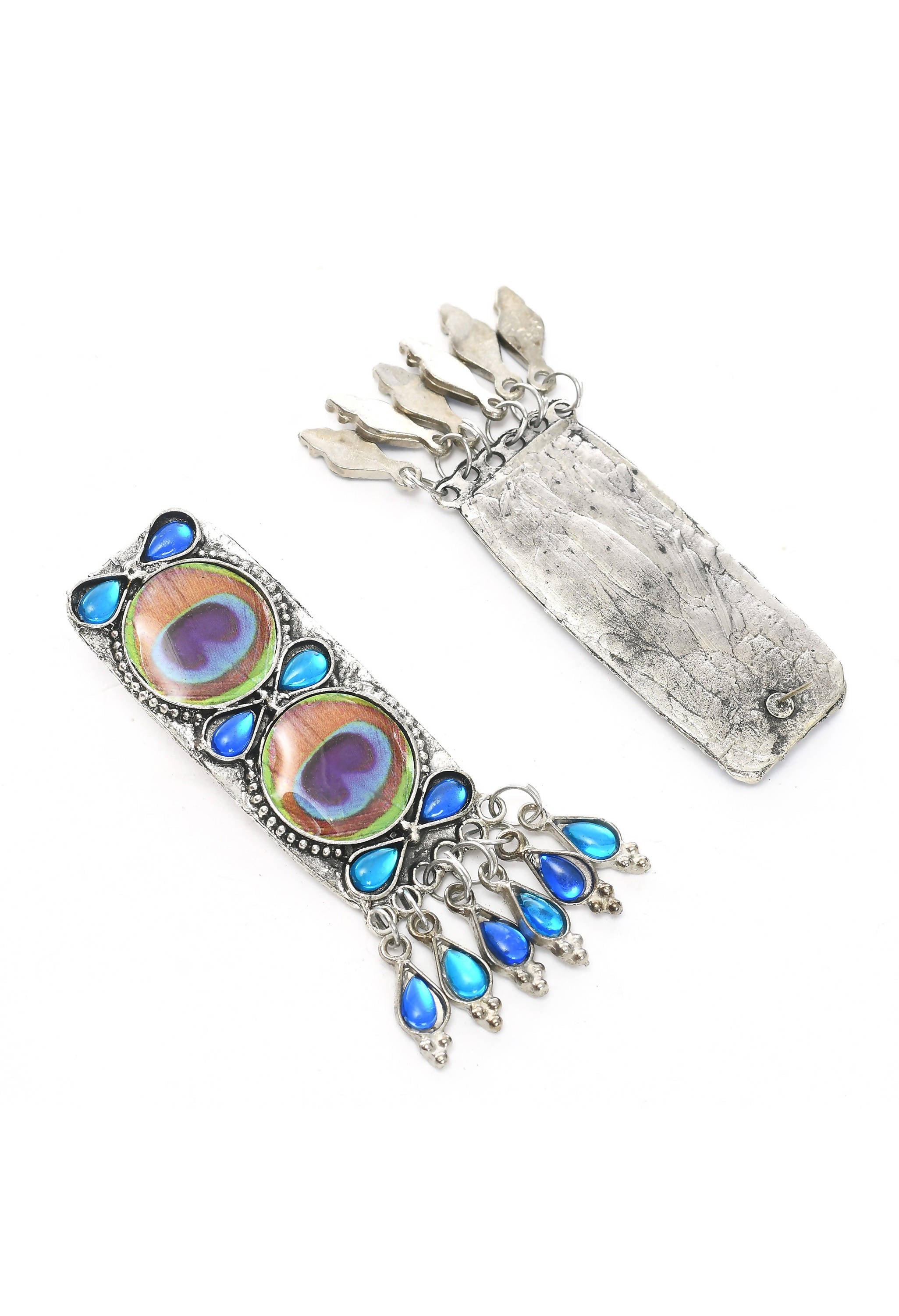 Trendia Peacock wings design Necklace with Ear