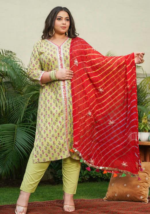 Women's Red Leheriya Dupatta ( Only Dupatta) - Nangalia Ruchira