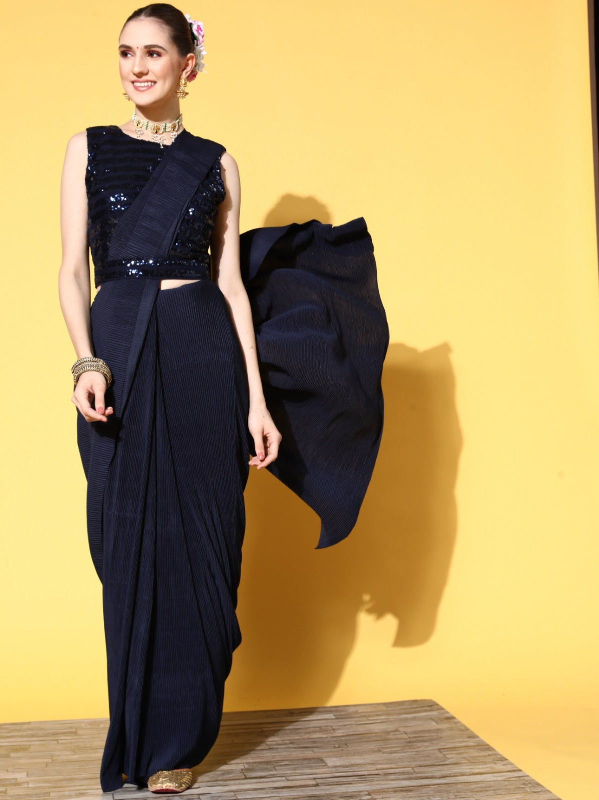 Women's Black Saree Collection - Dwija Fashion