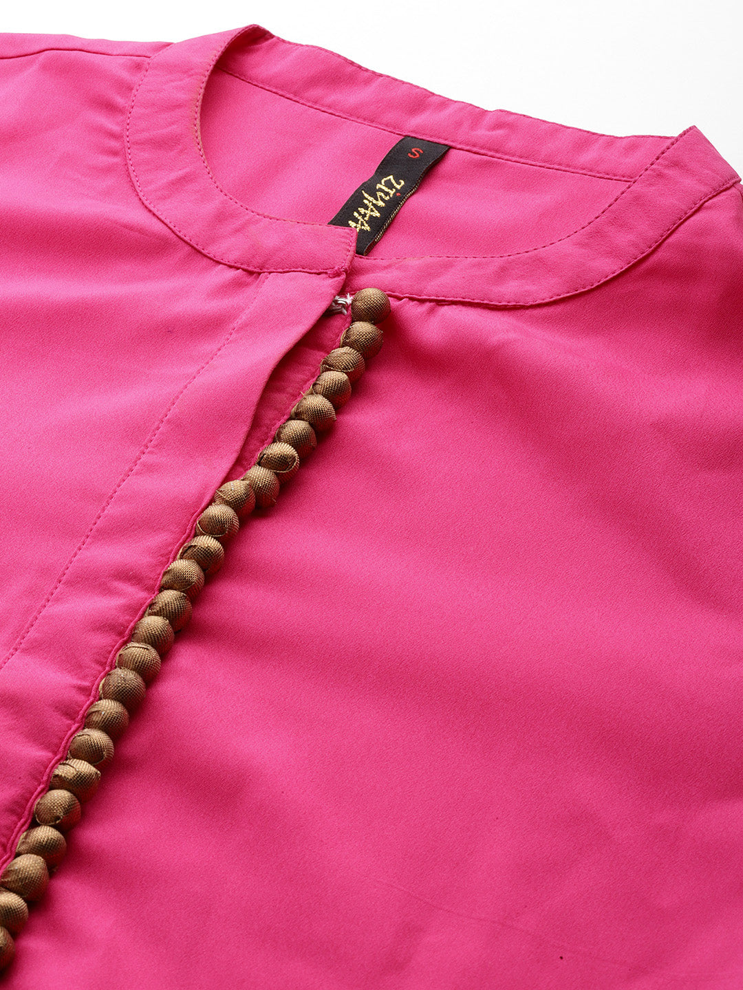 Women's Pink Crepe Kurta, Pant And Dupatta Set - Ziyaa